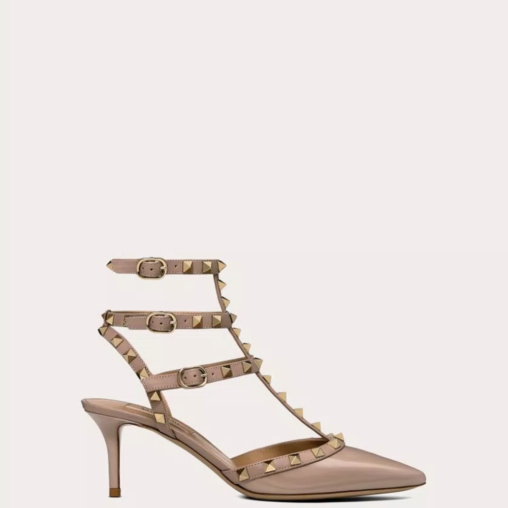 Valentino Garavani Rockstud ankle strap pump